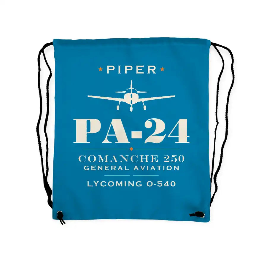 Piper PA-24-250 Comanche 250 - Drawstring Bag - Heritage - Light Blue