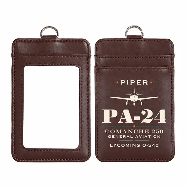 Piper PA-24-250 Comanche 250 - Heritage - ID Card Holder - Dark Brown