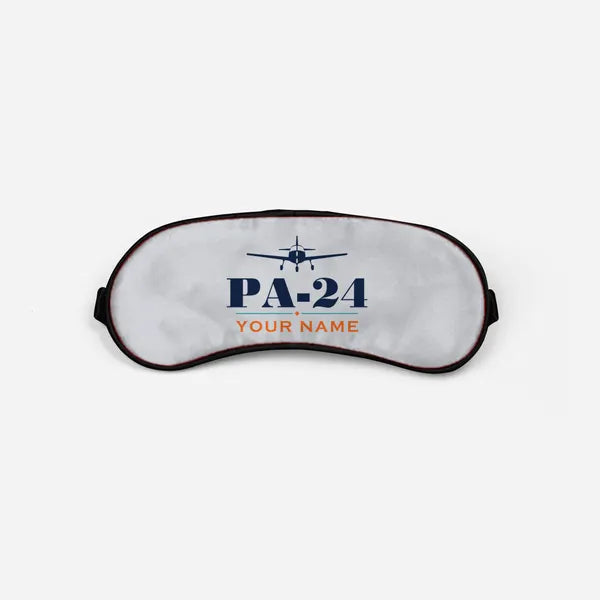 Piper PA-24-250 Comanche 250 - Heritage + Name - Sleep Mask - Light Gray