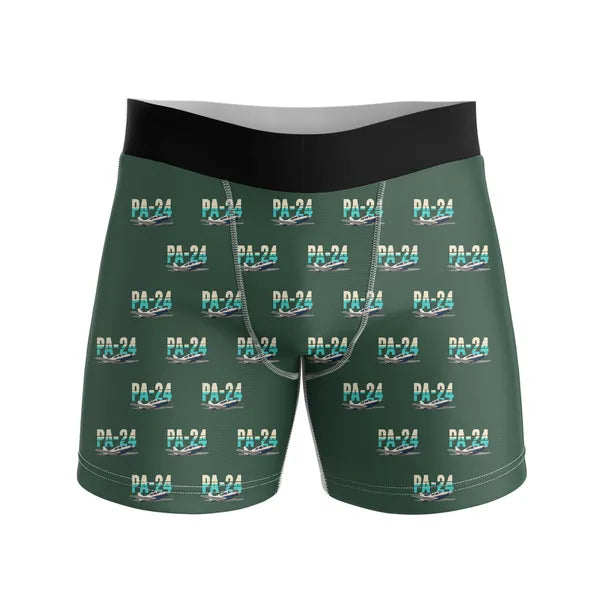 Piper PA-24-250 Comanche 250 - Men Boxers - Original Pattern - Dark Green