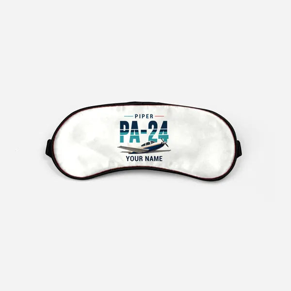Piper PA-24-250 Comanche 250 - Original + Name - Sleep Mask - White