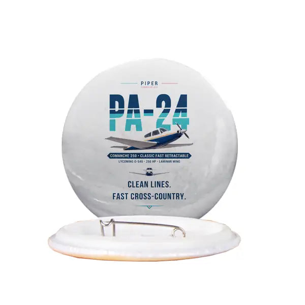 Piper PA-24-250 Comanche 250 - Original - Pin - White