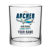 Thumbnail for Piper PA-28-181 Archer LX - Cartoon + Name - Special Whiskey Glass
