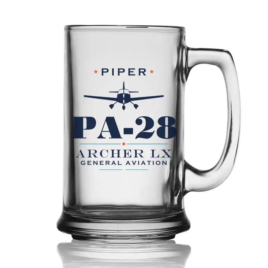 Piper PA-28-181 Archer LX - Heritage - Beer Glass with Holder