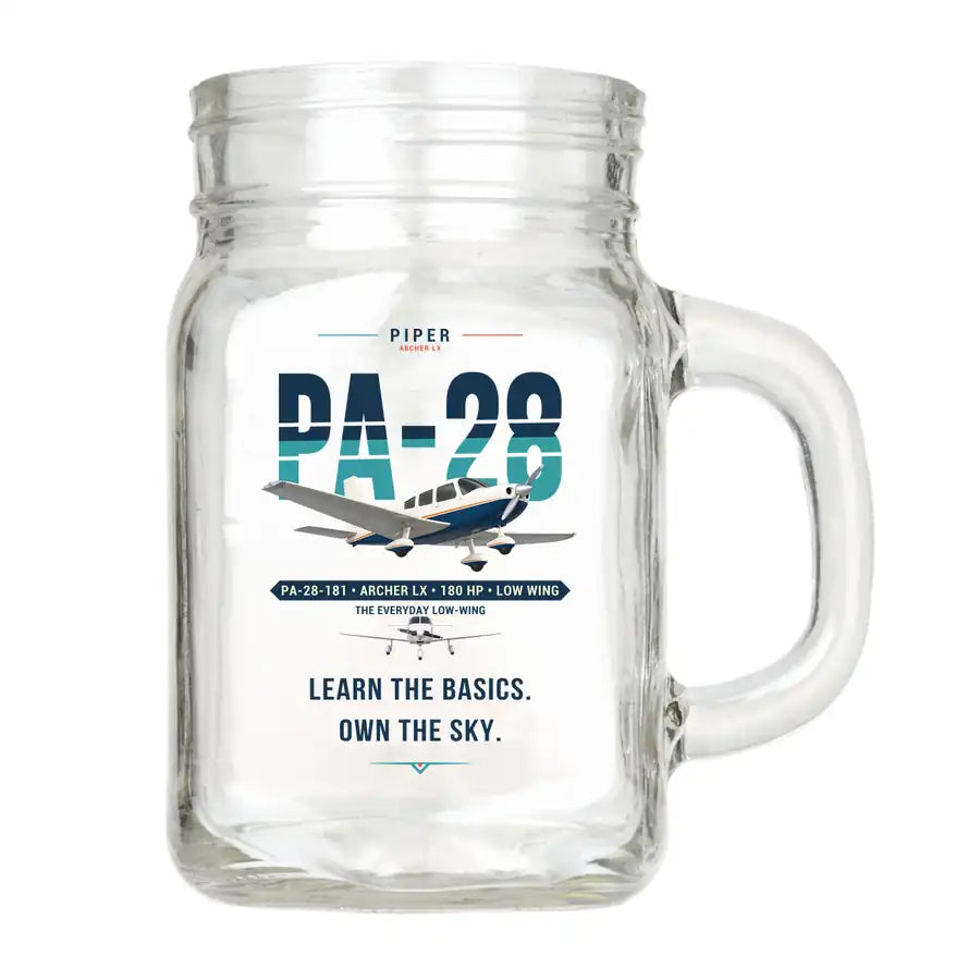 Piper PA-28-181 Archer LX - Original - Cocktail Glass (Mason Jar)