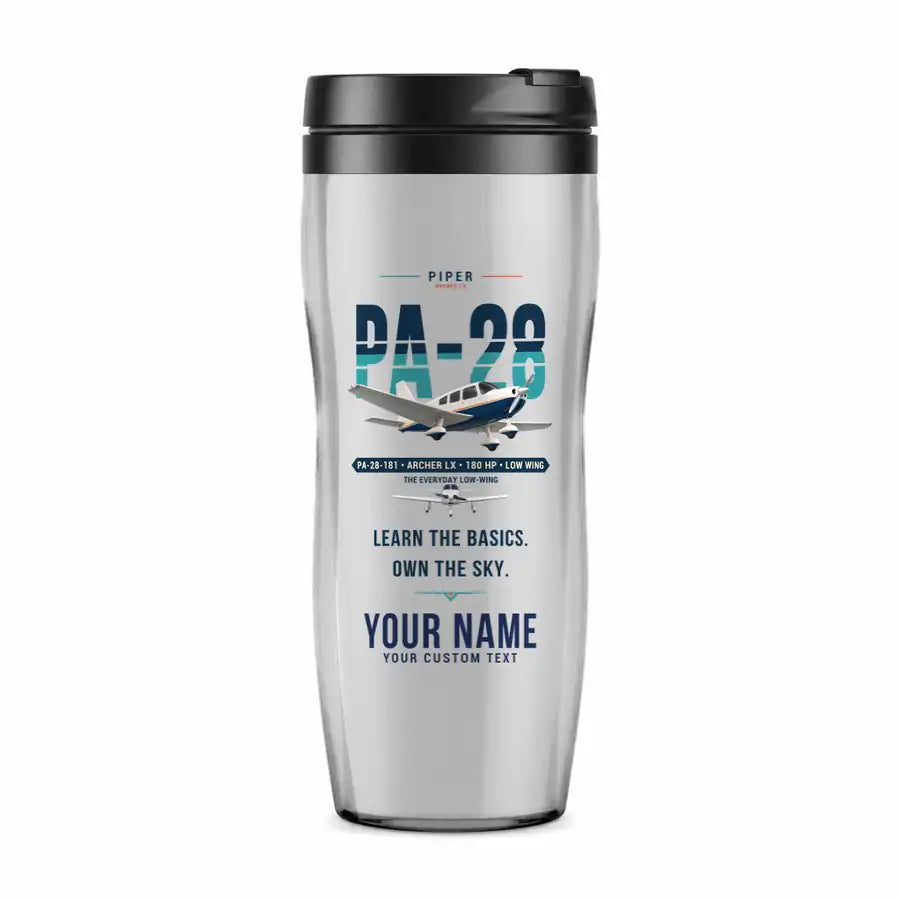 Piper PA-28-181 Archer LX - Original + Name - Plastic (No Holder) - Light Gray