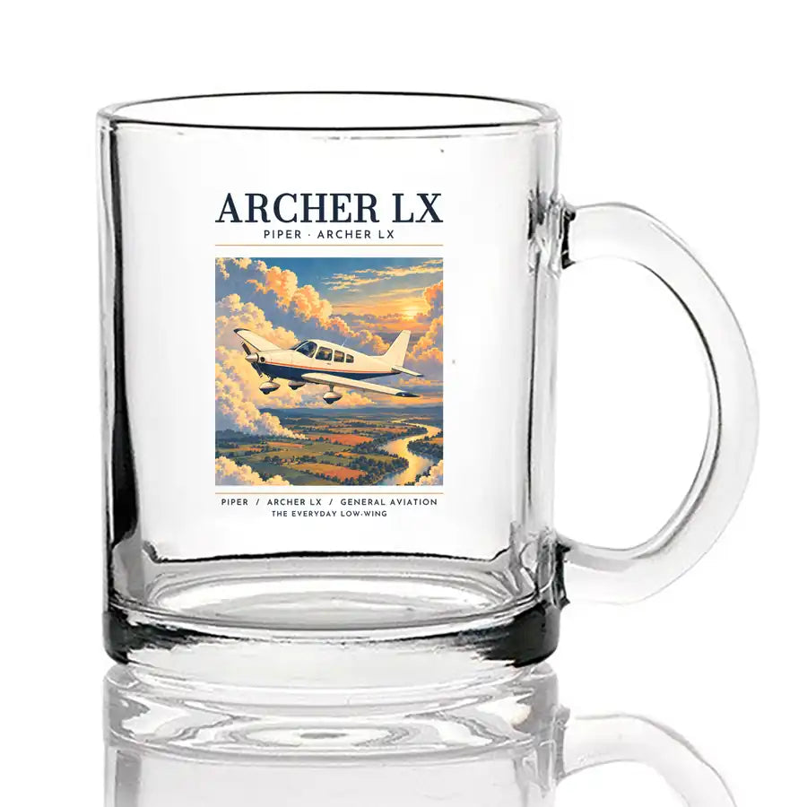 Piper PA-28-181 Archer LX - Poster - Coffee & Tea Glass