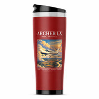Thumbnail for Piper PA-28-181 Archer LX - Poster - Stainless Steel (No Holder) - Red