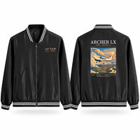 Thumbnail for Piper PA-28-181 Archer LX Stylish Jackets - Baseball Collar - Poster - Black