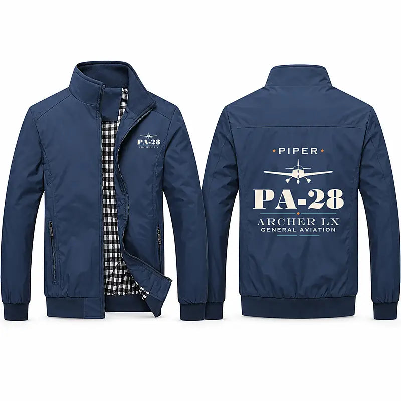 Piper PA-28-181 Archer LX Stylish Jackets - Stand Collar - Heritage - Navy Blue