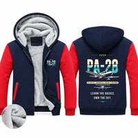 Thumbnail for Piper PA-28-181 Archer LX Zipped Sweatshirts - Original - Navy & Red
