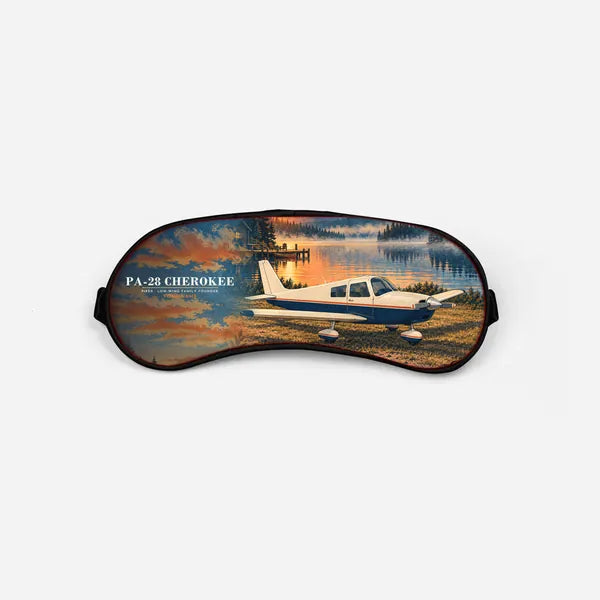 Piper PA-28 Cherokee - 3D + Name - Sleep Mask - Full Print