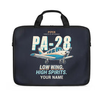 Thumbnail for Piper PA-28 Cherokee - Cartoon + Name - Laptop Bag