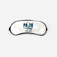 Thumbnail for Piper PA-28 Cherokee - Cartoon + Name - Sleep Mask - White