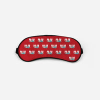 Thumbnail for Piper PA-28 Cherokee - Cartoon Pattern - Sleep Mask - Red