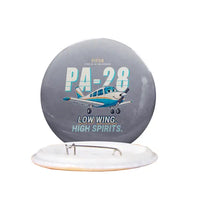 Thumbnail for Piper PA-28 Cherokee - Cartoon - Pin - Gray