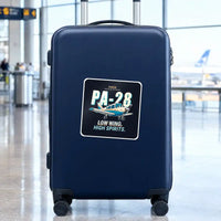 Thumbnail for Piper PA-28 Cherokee - Cartoon - Square Sticker - Suitcase