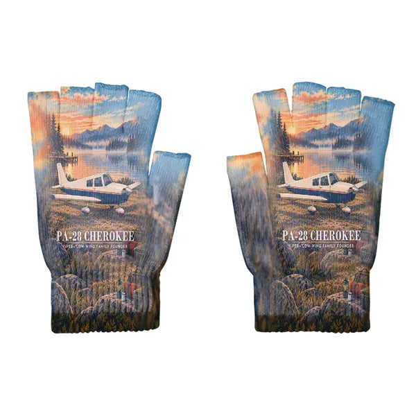 Piper PA-28 Cherokee - Gloves - Cut - 3D - Full Print