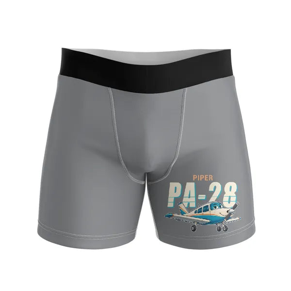 Piper PA-28 Cherokee - Men Boxers - Cartoon - Gray