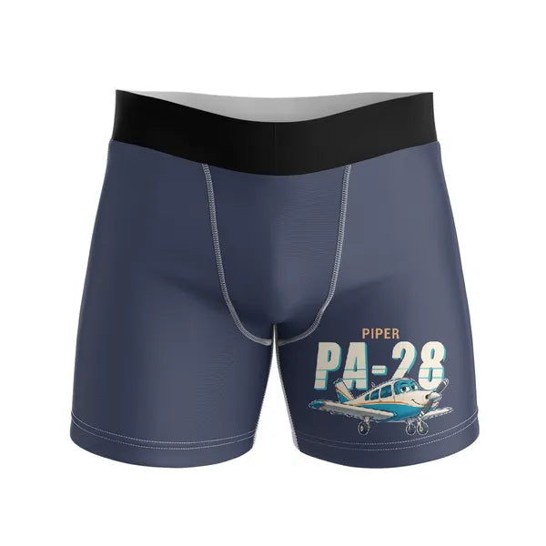 Piper PA-28 Cherokee - Men Boxers - Cartoon - Navy Blue