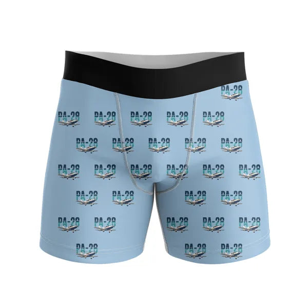 Piper PA-28 Cherokee - Men Boxers - Original Pattern - Light Blue