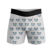 Thumbnail for Piper PA-28 Cherokee - Men Boxers - Original Pattern - Light Gray