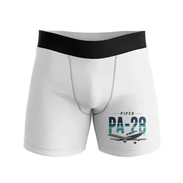 Piper PA-28 Cherokee - Men Boxers - Original - White
