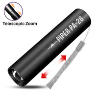 Thumbnail for Piper PA-28 Cherokee - Mini LED Flashlight - Heritage - Black