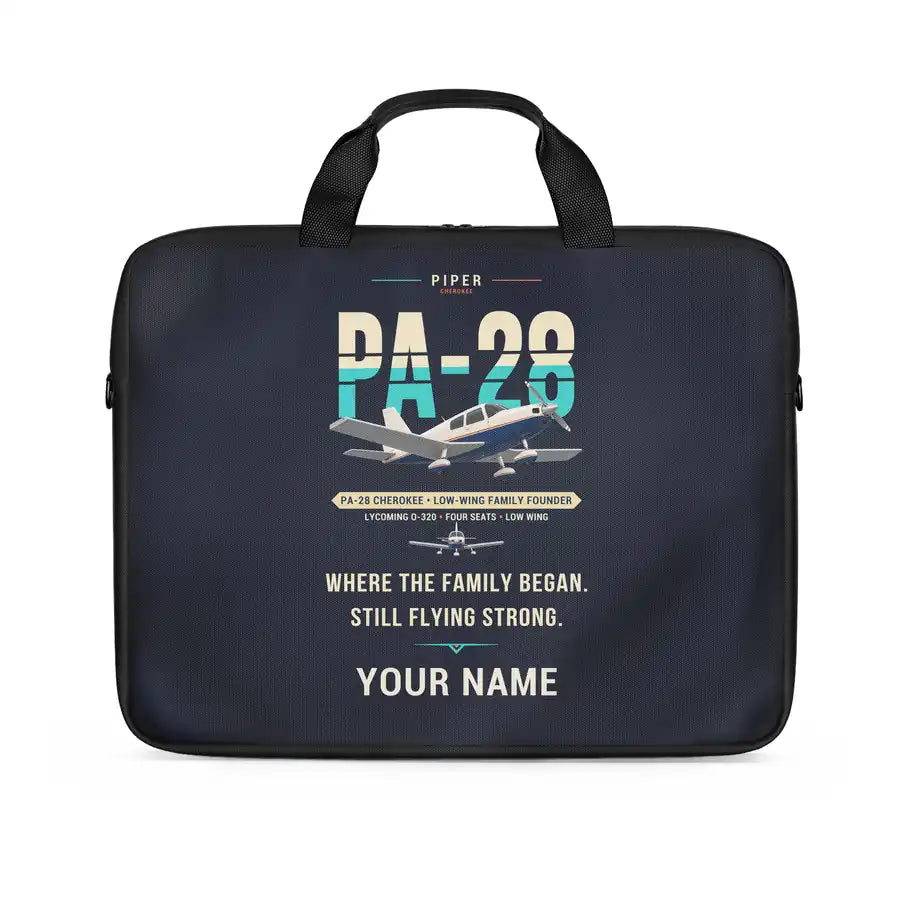Piper PA-28 Cherokee - Original + Name - Laptop Bag