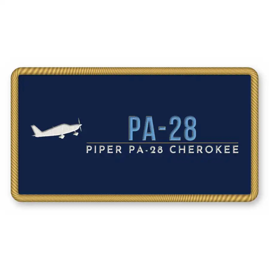 Piper PA-28 Cherokee Patches - Rectangle - Navy Sky