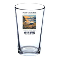 Thumbnail for Piper PA-28 Cherokee - Poster + Name - Beer & Water Glass