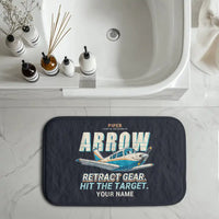 Thumbnail for Piper PA-28R Arrow III - Cartoon + Name - Bath Mat