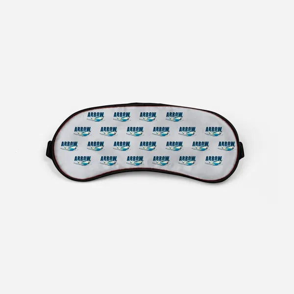 Piper PA-28R Arrow III - Cartoon Pattern - Sleep Mask - Light Gray