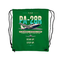 Thumbnail for Piper PA-28R Arrow III - Drawstring Bag - Original - Green