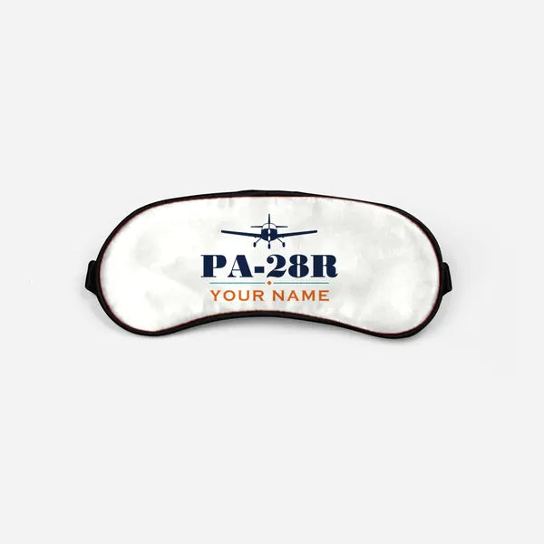 Piper PA-28R Arrow III - Heritage + Name - Sleep Mask - White