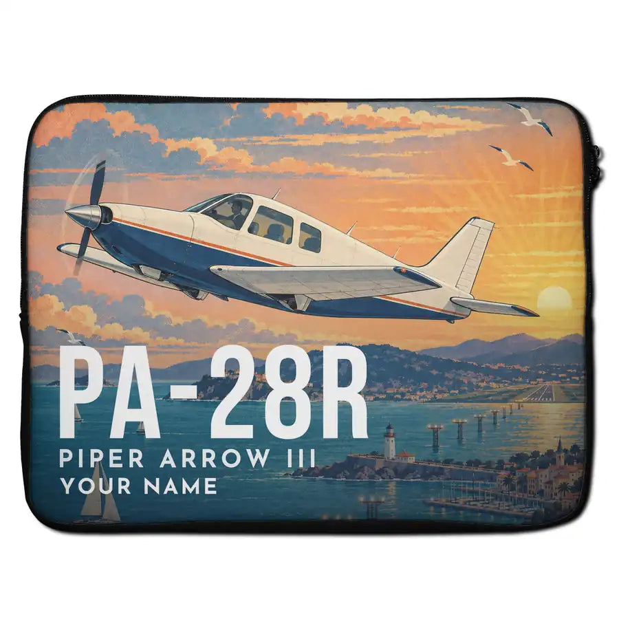 Piper PA-28R Arrow III - Laptop Sleeve + Name