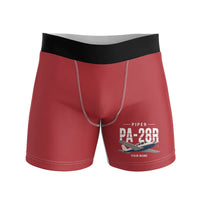 Thumbnail for Piper PA-28R Arrow III - Men Boxers - Original + Name - Red