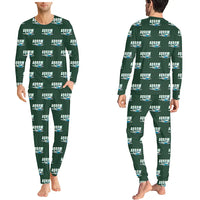 Thumbnail for Piper PA-28R Arrow III - Men Pajamas - Cartoon Pattern - Dark Green