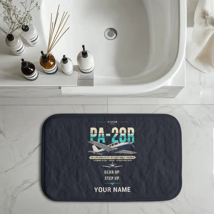 Piper PA-28R Arrow III - Original + Name - Bath Mat