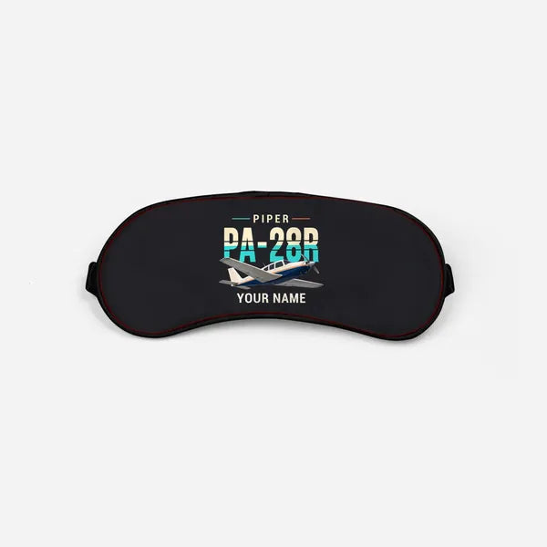 Piper PA-28R Arrow III - Original + Name - Sleep Mask - Black