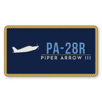 Thumbnail for Piper PA-28R Arrow III Patches - Rectangle - Navy Sky