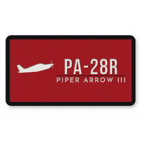 Thumbnail for Piper PA-28R Arrow III Patches - Rectangle - Red White