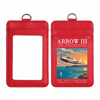 Thumbnail for Piper PA-28R Arrow III - Poster - ID Card Holder - Red