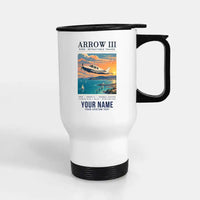 Thumbnail for Piper PA-28R Arrow III - Poster + Name - Stainless Steel with Holder - White