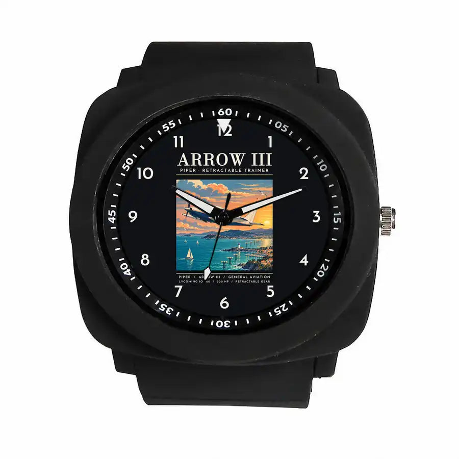 Piper PA-28R Arrow III - Poster - Rubber Strap - Black