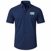 Thumbnail for Piper PA-28R Arrow III - Short Sleeve Shirt - Cartoon - Dark Blue
