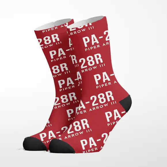 Piper PA-28R Arrow III - Socks - Red