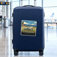 Thumbnail for Piper PA-30 Twin Comanche - 3D + Name - Square Sticker - Suitcase