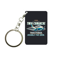 Thumbnail for Piper PA-30 Twin Comanche - Cartoon - Key Chain - Black