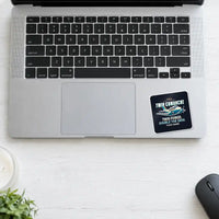 Thumbnail for Piper PA-30 Twin Comanche - Cartoon + Name - Square Sticker - Laptop